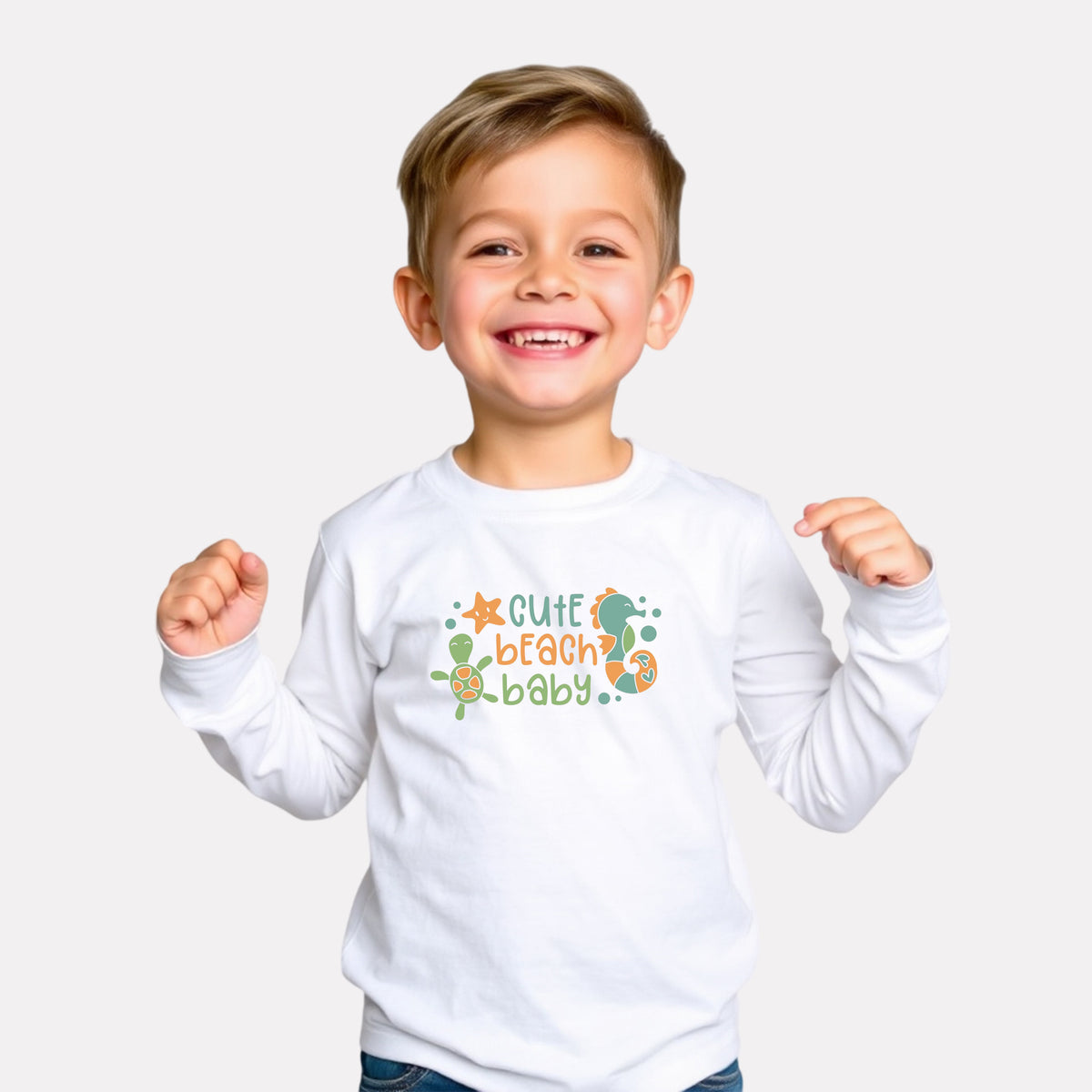 Boy Stylish Cotton Printed Full Sleeve T-Shirt