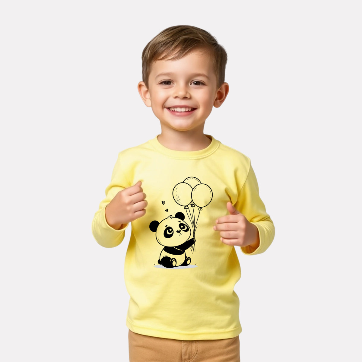 Boy Stylish Cotton Printed Full Sleeve T-Shirt