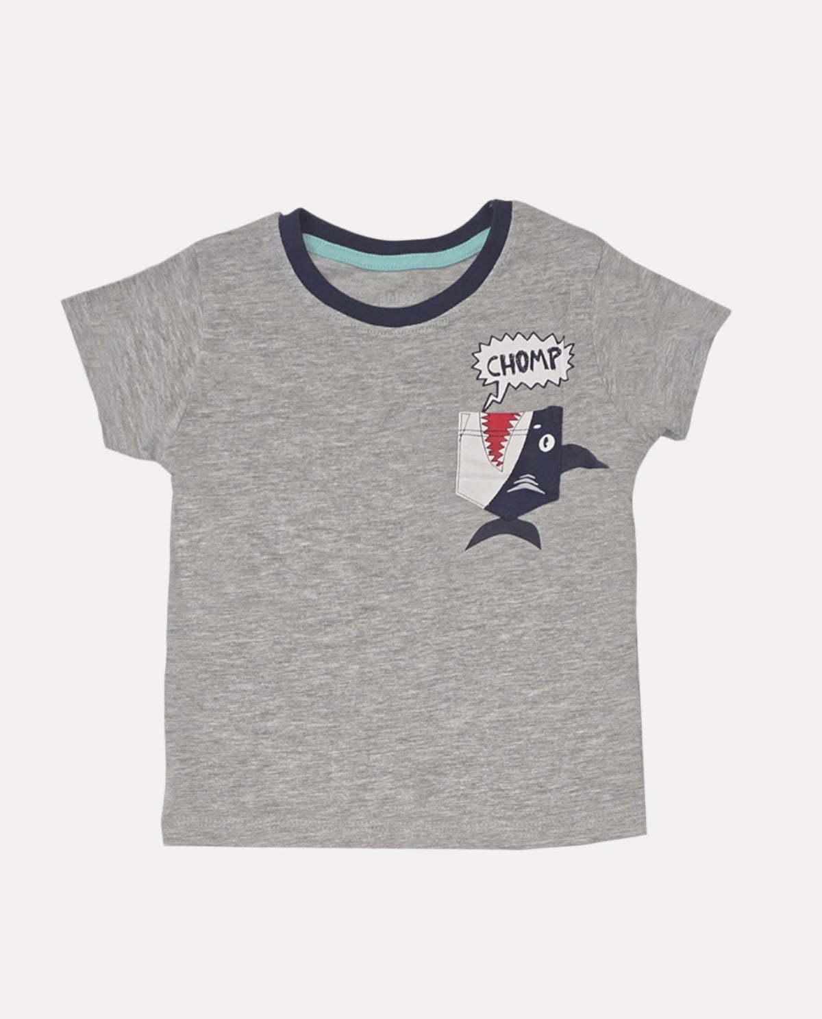 Boys T-shirt Gray and Navy Set