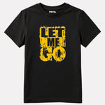 Junior Boys Black Cotton Stylish Printed T-Shirt