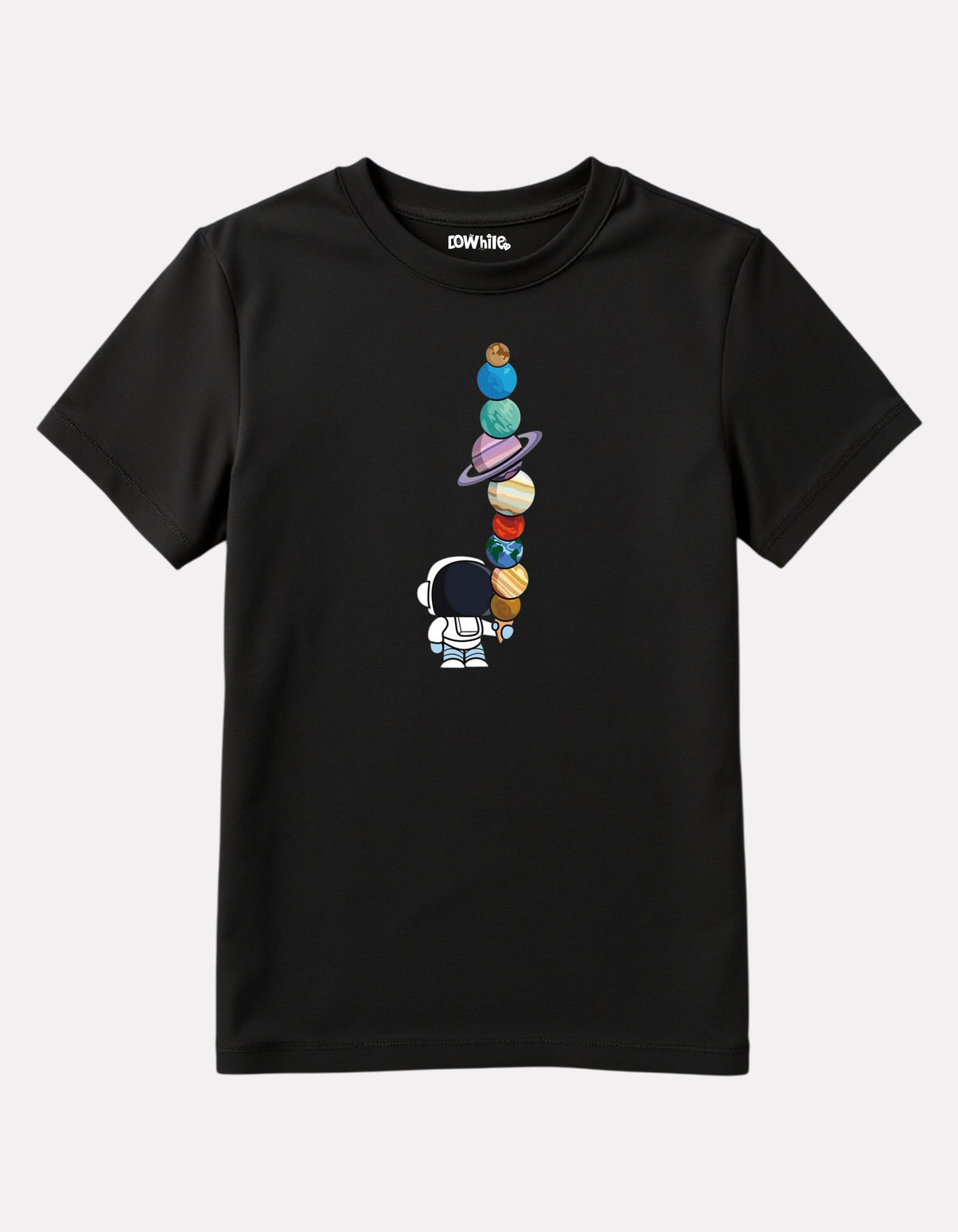 Junior Boys Black Cotton Stylish Printed T-Shirt
