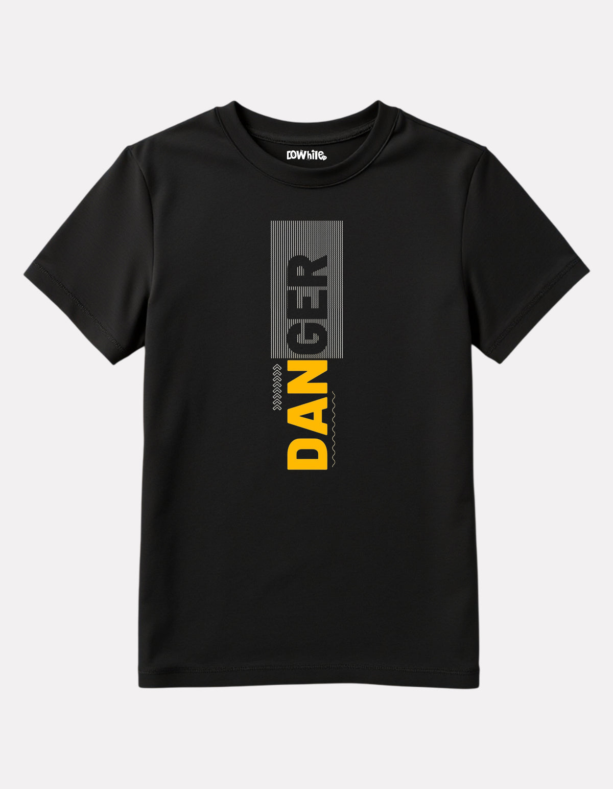 Junior Boys Black Cotton Stylish Printed T-Shirt