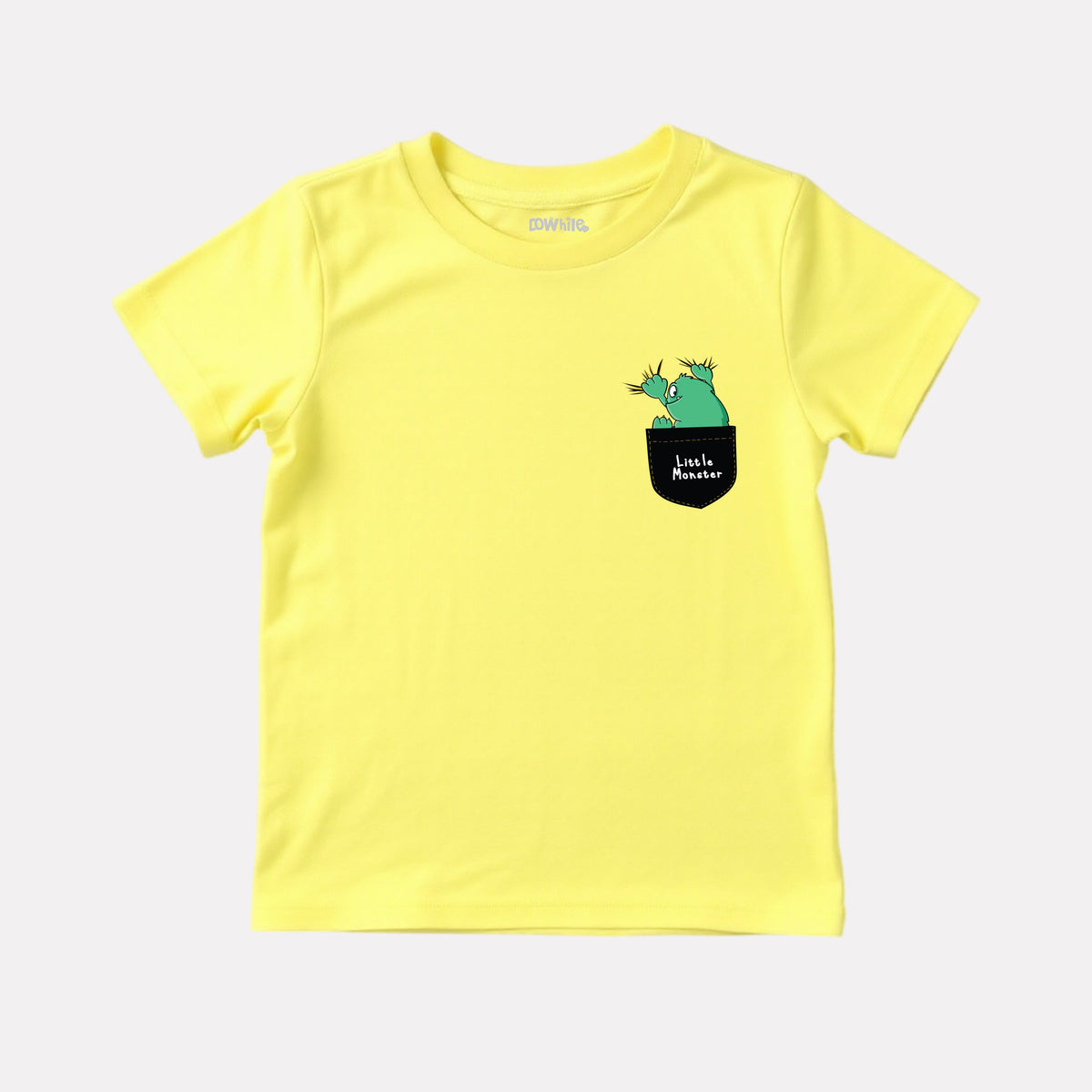 Yellow T-Shirt Printed with Navy Blue Shorts Set