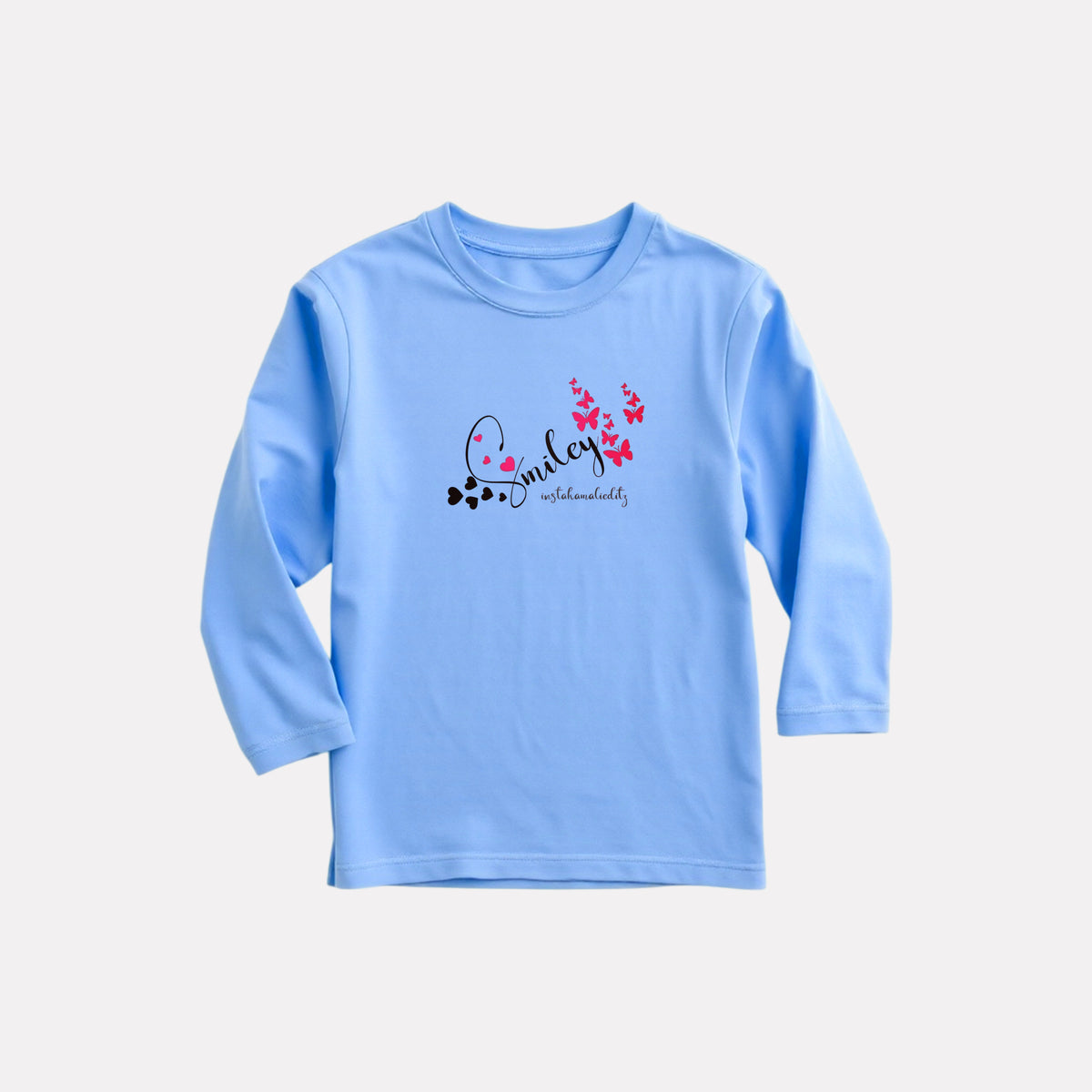 Comfy Round Neck Full Sleeve T-Shirt for Girls