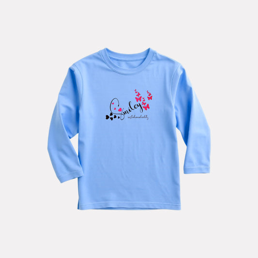 Comfy Round Neck Full Sleeve T-Shirt for Girls
