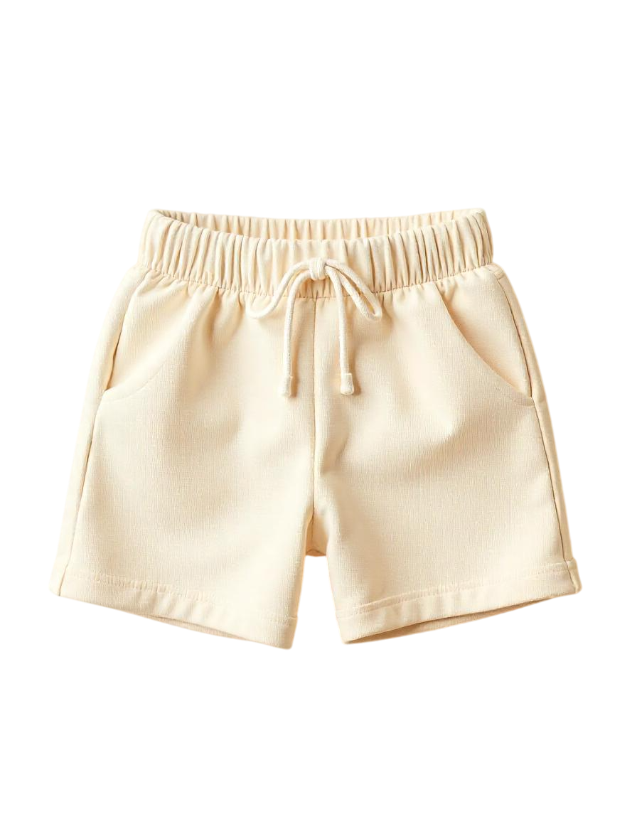 Boy Pack Of 2 Plain Pure Cotton Shorts