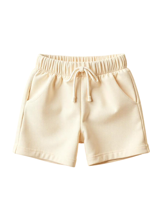 Boy Pack Of 2 Plain Pure Cotton Shorts