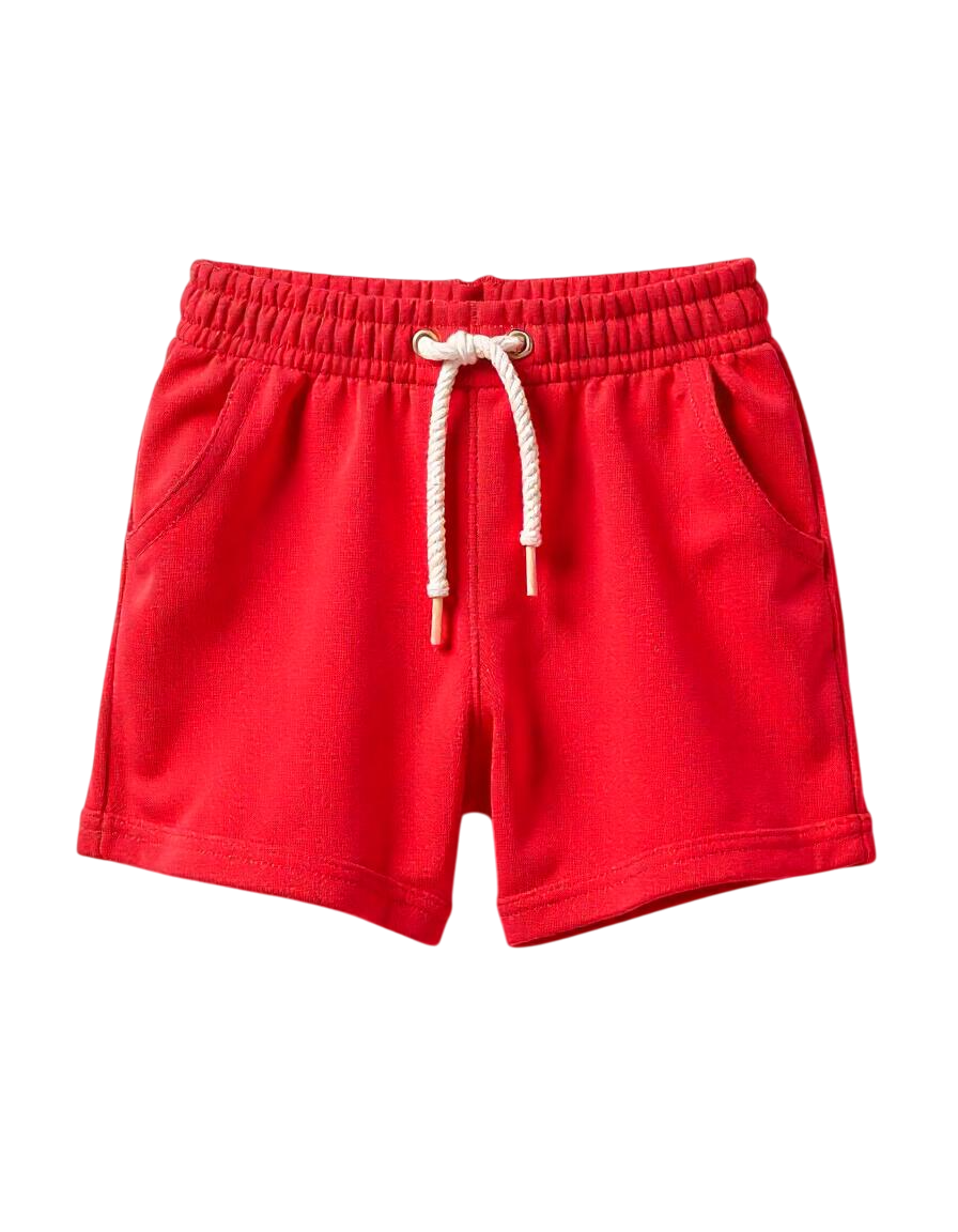 Girls Pack Of 2 Plain Pure Cotton Shorts