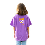 Printed Cotton Oversized T-Shirt – Lavender Girls’ Edition