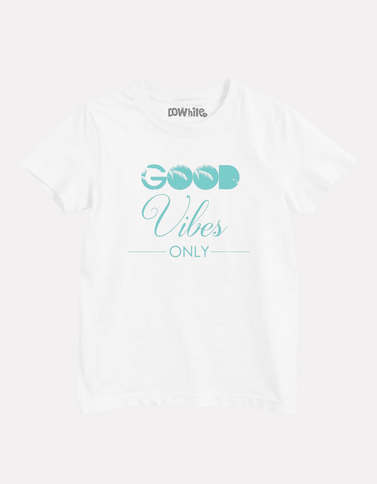 White Printed Casual Cotton T-Shirt for Girls