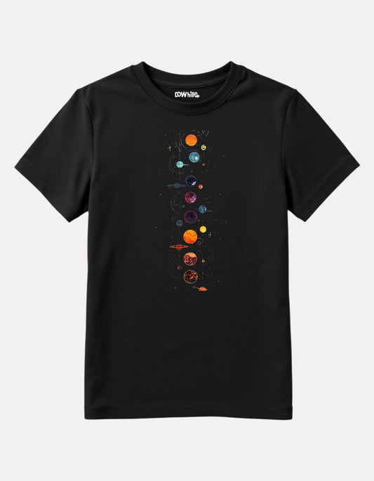 Junior Girls Printed T-Shirt Black Color