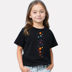 Junior Girls Printed T-Shirt Black Color