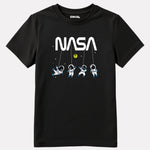 Junior Girls Printed T-Shirt Black Color