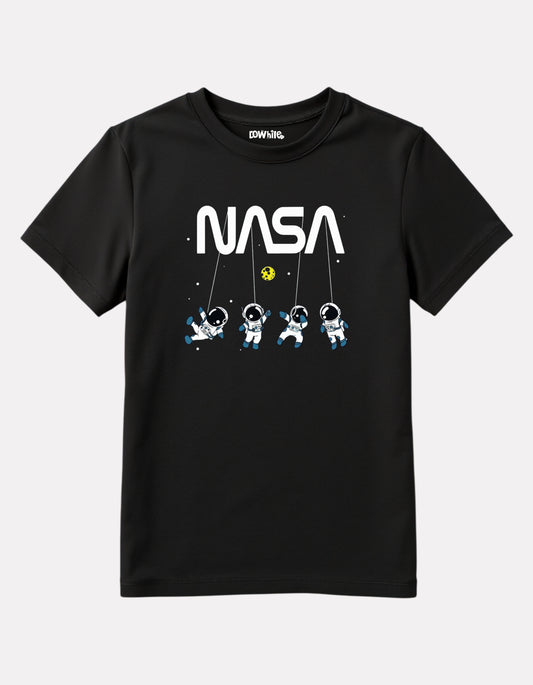Junior Girls Printed T-Shirt Black Color