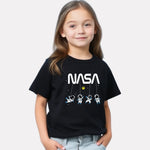 Junior Girls Printed T-Shirt Black Color