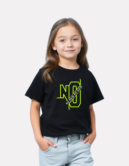 Junior Girls Printed T-Shirt Black Color