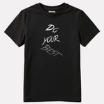 Junior Girls Printed T-Shirt Black Color