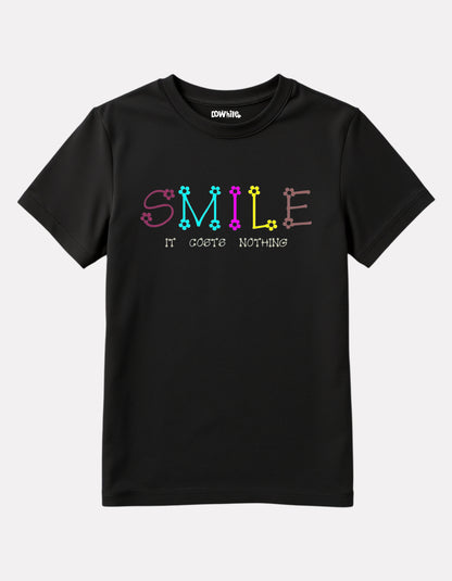 Junior Girls Printed T-Shirt Black Color