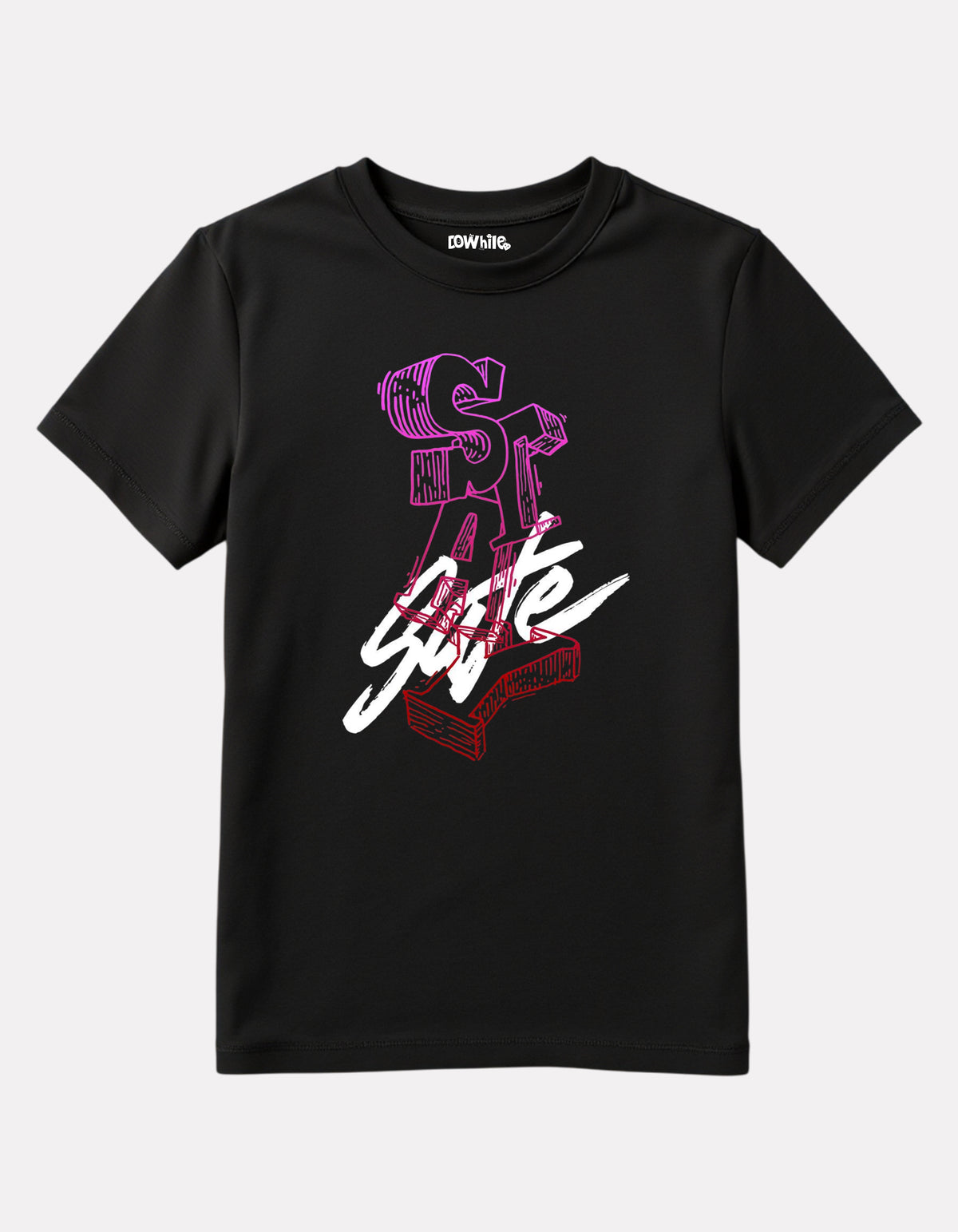 Junior Girls Printed T-Shirt Black Color