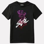 Junior Girls Printed T-Shirt Black Color