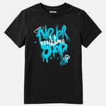 Junior Girls Printed T-Shirt Black Color
