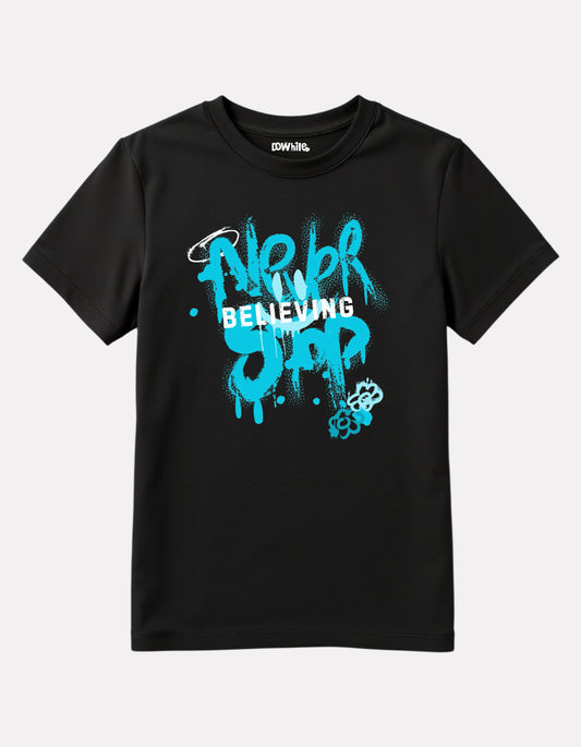 Junior Girls Printed T-Shirt Black Color