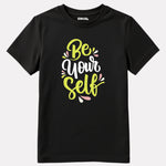 Junior Girls Printed T-Shirt Black Color