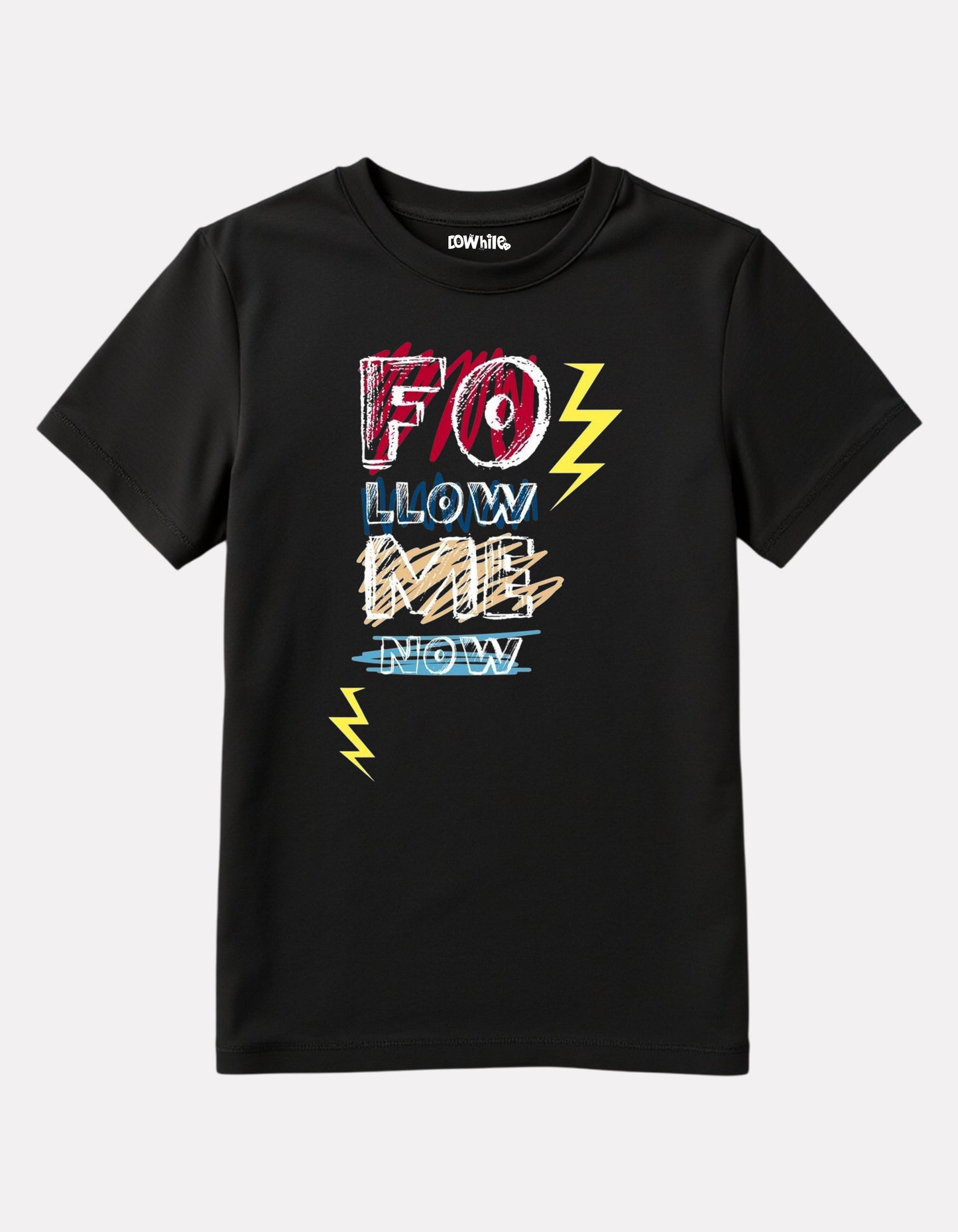 Junior Girls Printed T-Shirt Black Color
