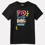 Junior Girls Printed T-Shirt Black Color