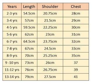 Size Chart for Floral Printed Cap Sleeves Cotton A-Line Top White