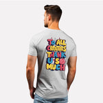 Men's 3-Pack Printed Round Neck Cotton T-Shirts