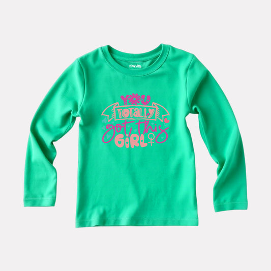 Comfy Round Neck Full Sleeve T-Shirt for Girls