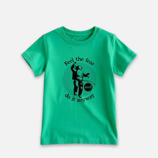 Cotton Green Printed T-shirt for Boy