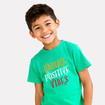 Cotton Green Printed T-shirt for Boy