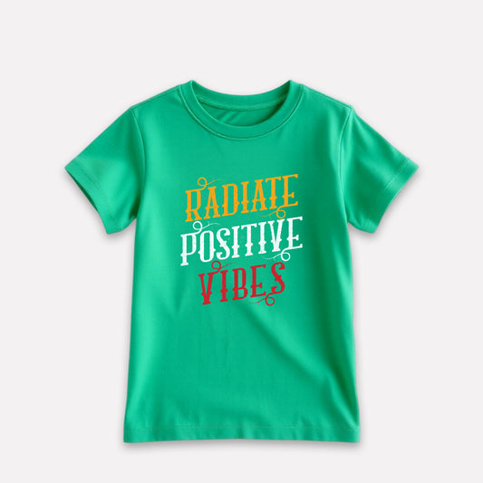Cotton Green Printed T-shirt for Boy