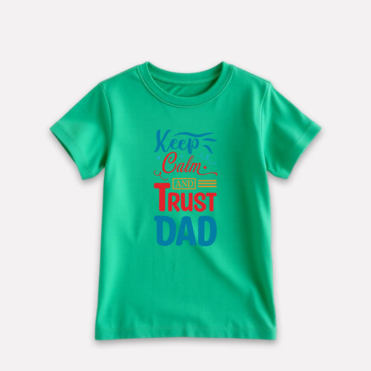 Boys Cotton Mint Green Printed T-shirt