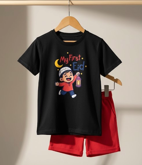 My First Eid T-Shirt Set for Kids Unisex
