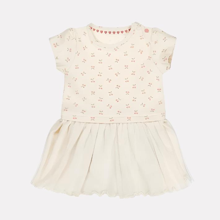 Trendy Kid's Girls Frocks & New Stylish Kids Frock Cotton Dress(White)