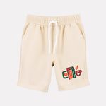 Girl Cotton Regular Fit Casual Shorts (Beige Color)