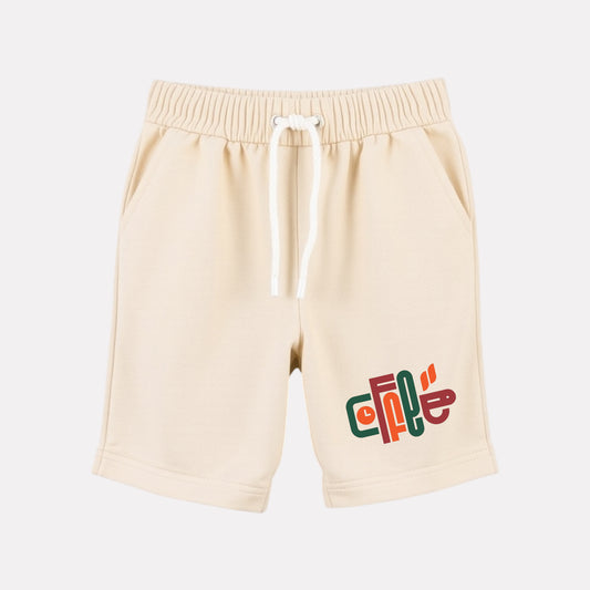 Girl Cotton Regular Fit Casual Shorts (Beige Color)