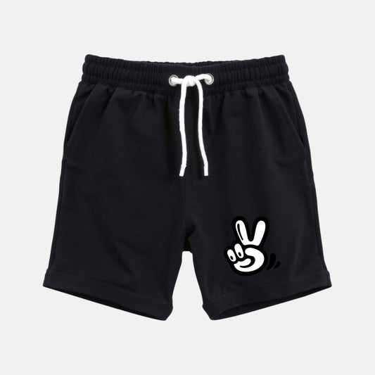 Cotton Regular Fit Casual Shorts (Black Color)