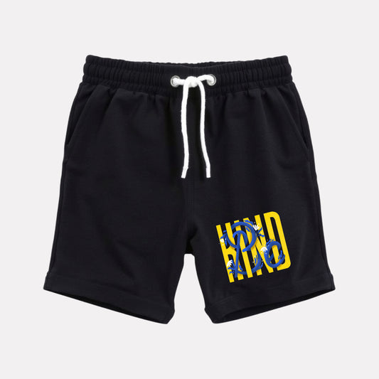 Girl Cotton Regular Fit Casual Shorts (Black Color)