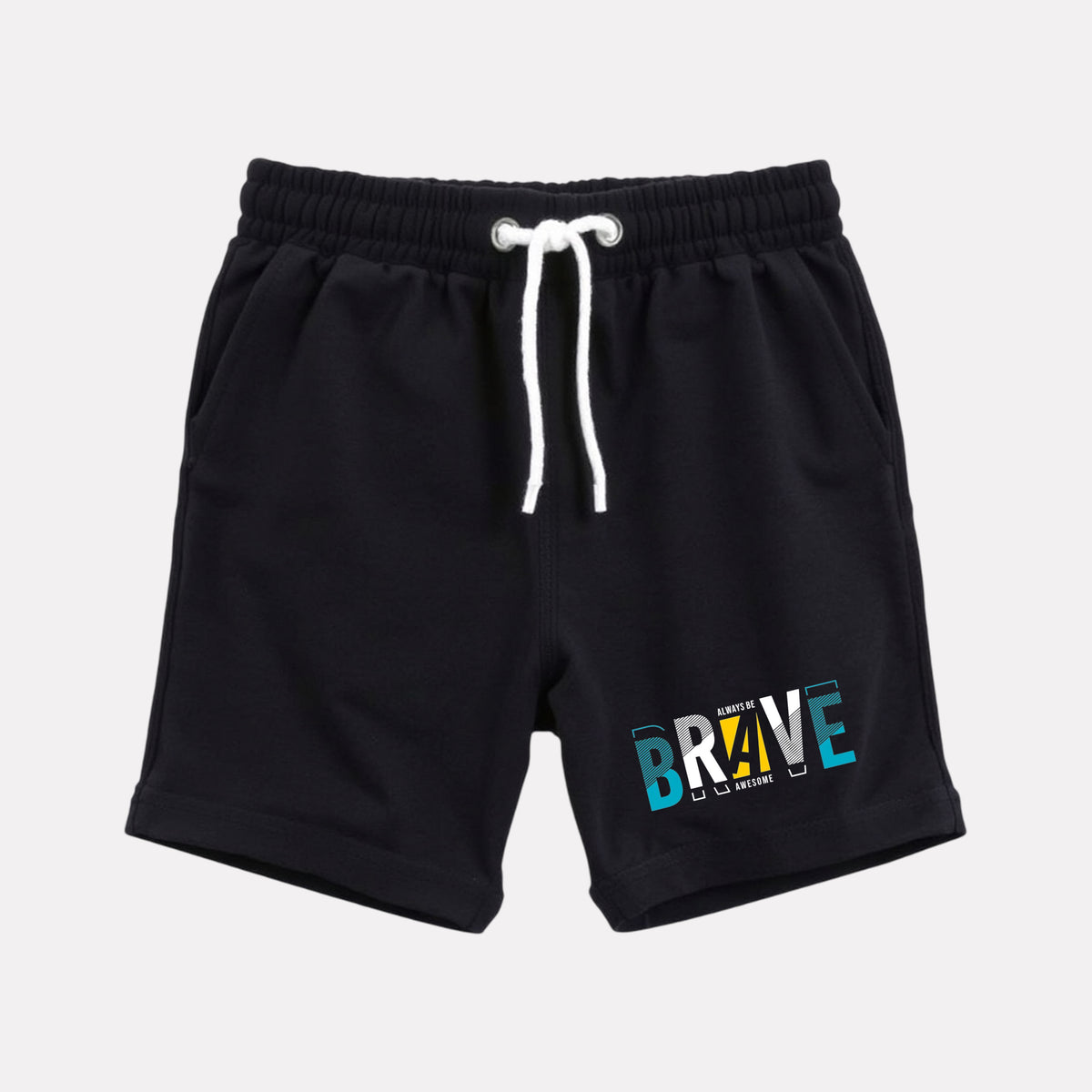 Cotton Regular Fit Casual Shorts (Black Color)