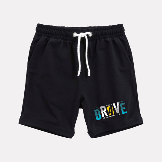 Cotton Regular Fit Casual Shorts (Black Color)
