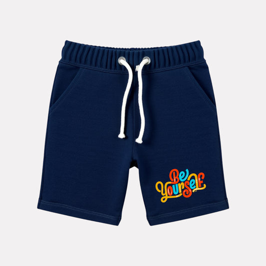 Cotton Regular Fit Casual Shorts (Navy Blue)