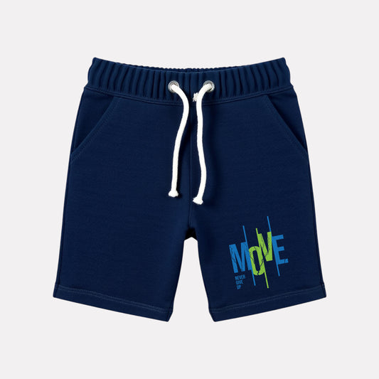 Cotton Regular Fit Casual Shorts (Navy Blue)