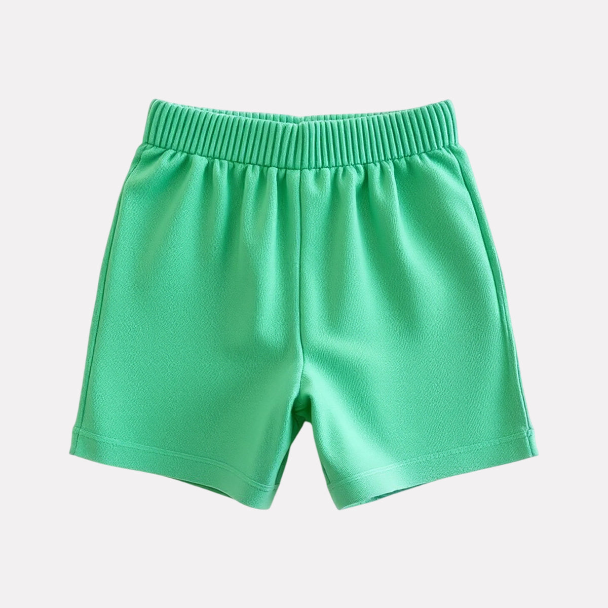 Cotton Regular Fit Casual Shorts (Green Color)