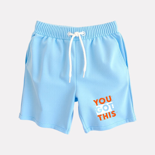 Cotton Regular Fit Casual Shorts (Turquoise Color)