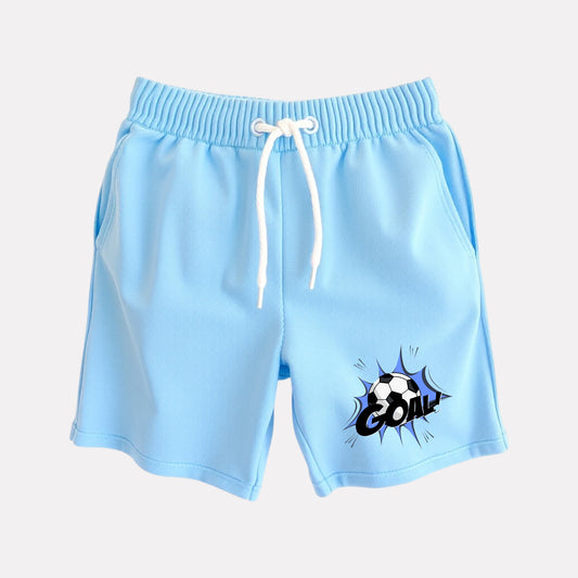 Cotton Regular Fit Casual Shorts (Turquoise Color)