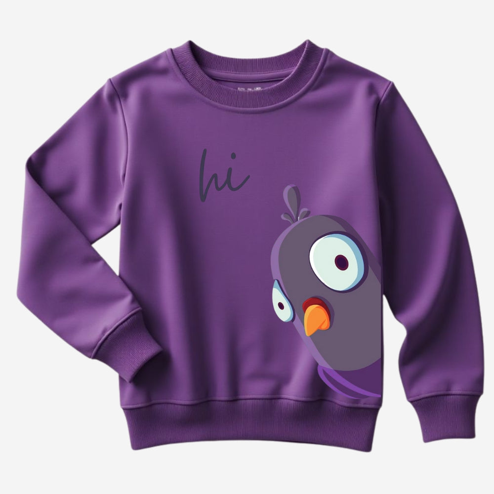 Sweatshirt-Pant Cord Set Lavender & Grey Melange